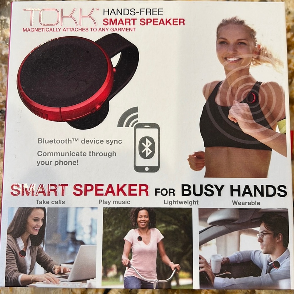 TOKK Hands free Smart speaker in RED